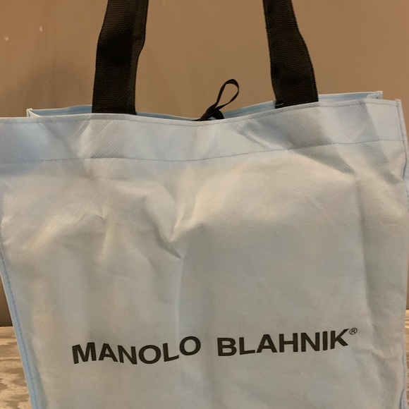 NEW Manolo Blahnik silver strappy peep toe heels - Picture 8 of 9